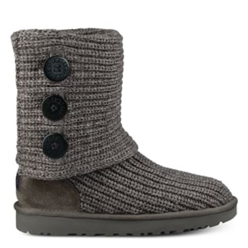 Ugg Cardy boots, gray knit